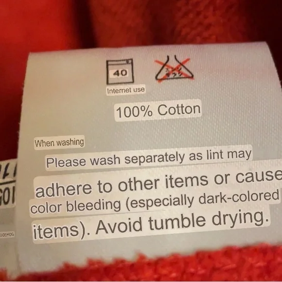 Red Hooded Poncho with Sheep Appliqué - Picture 13 of 13